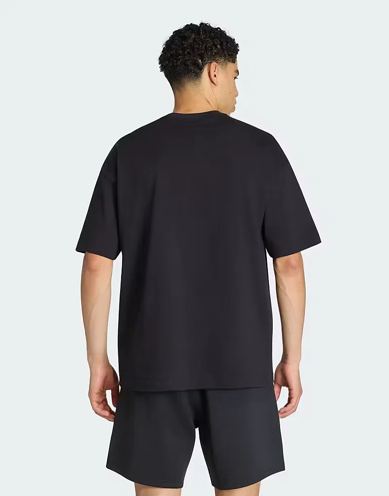 Футболка Adidas Originals Trefoil essentials spacer loose tee, черный — фото 2