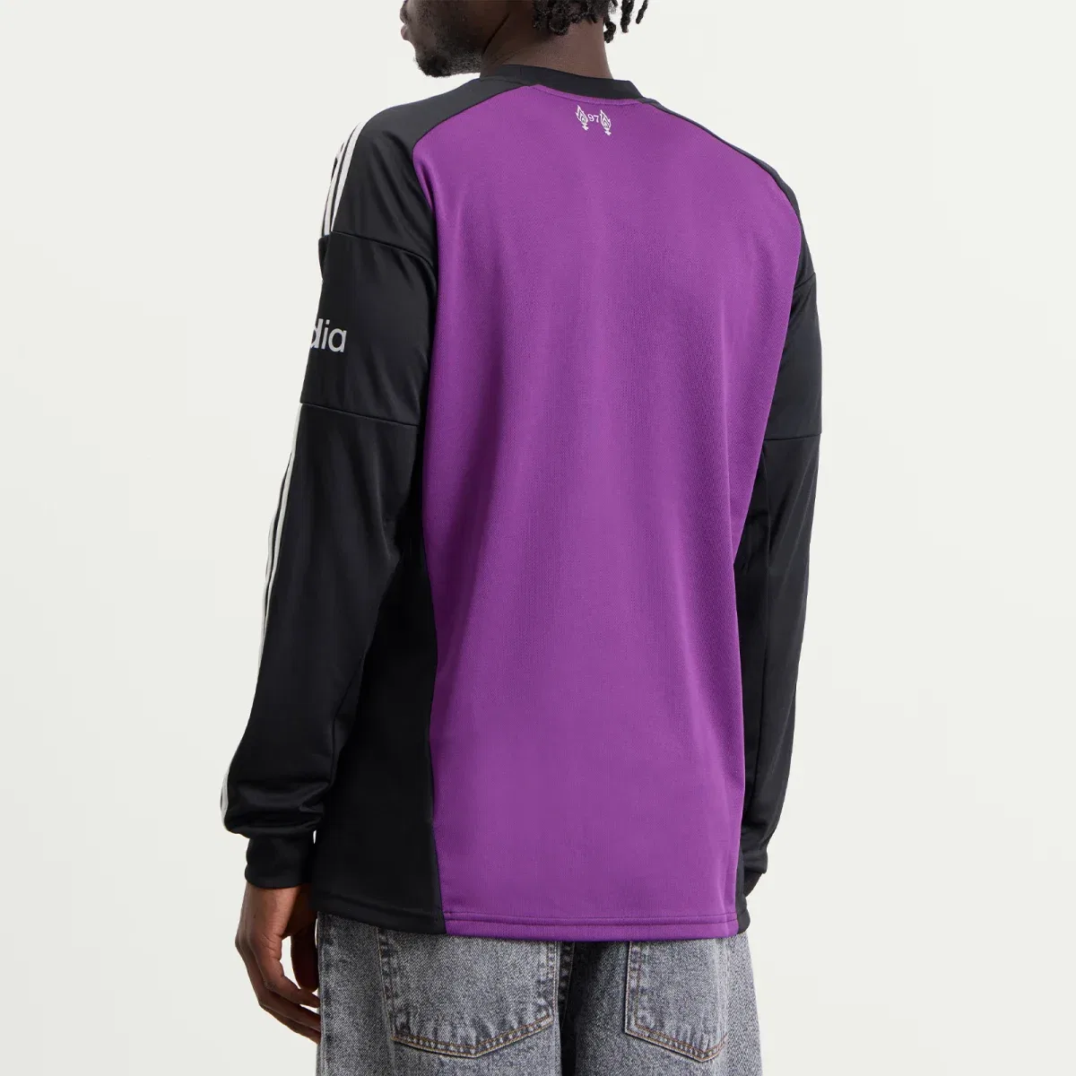 Футболка с длинным рукавом Liverpool FC Away Goalkeeper Jersey Adidas, Tribe Purple & Black — фото 3