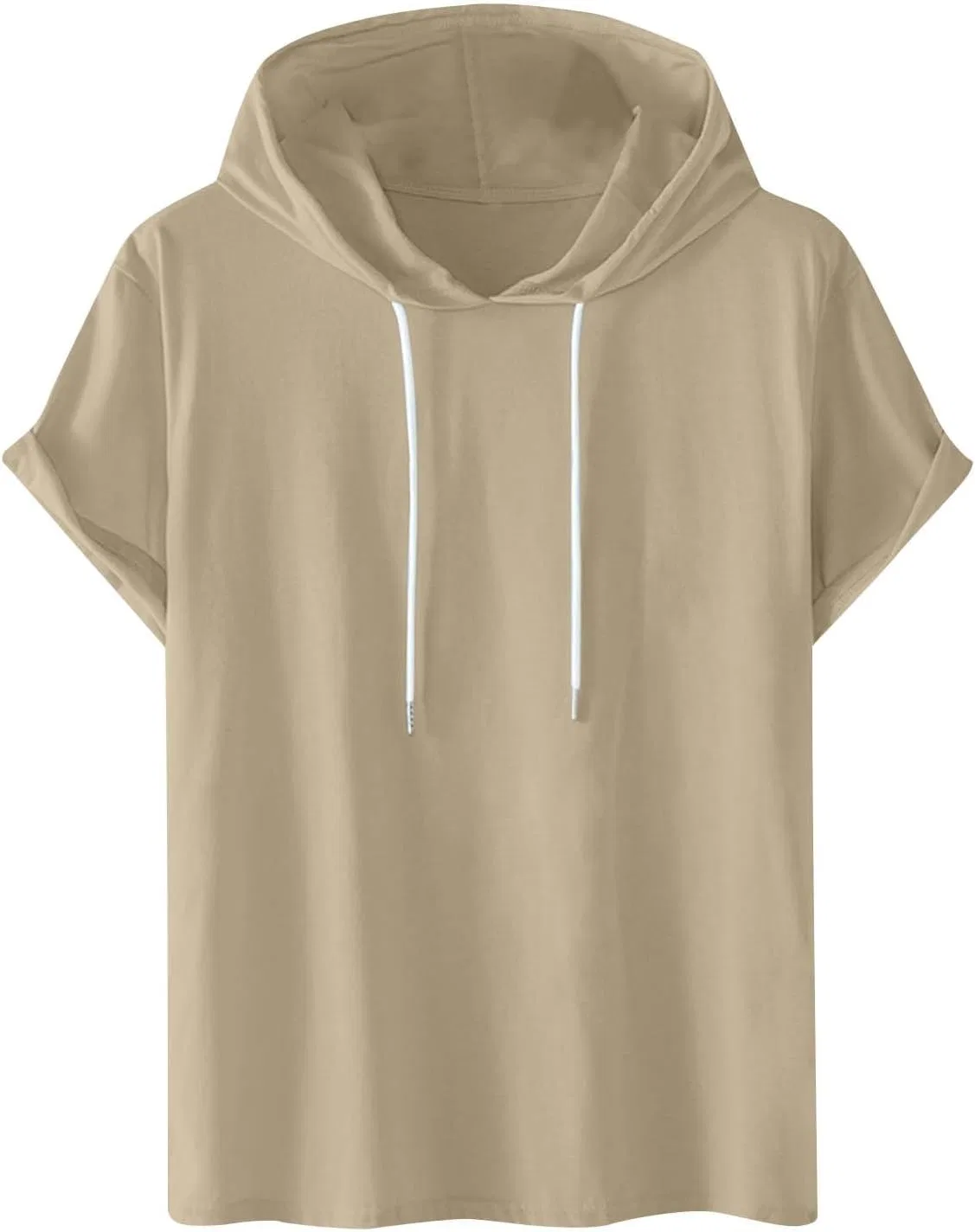 Мужская свободная футболка с капюшоном Athletic Hoodie Pullover, Khaki