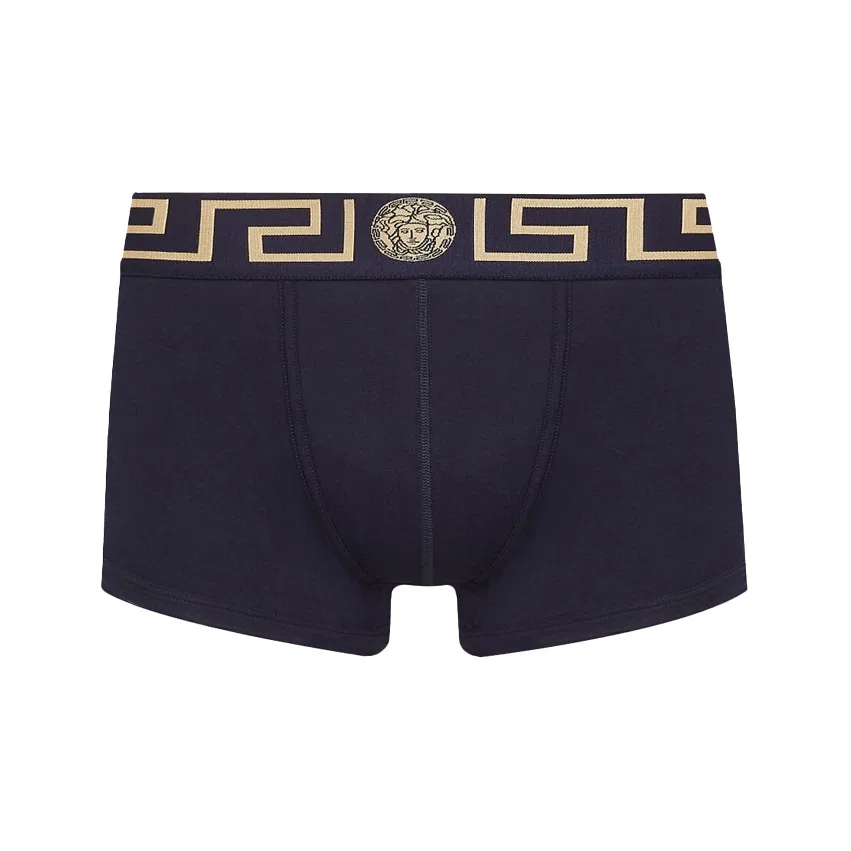 Мужские боксеры 1 шт, VERSACE, Navy Blue
