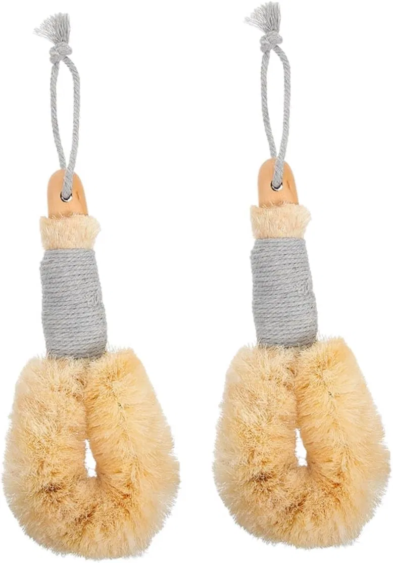 Щетка для тела, сизаль, Gogogmee, набор 2 шт, Beige