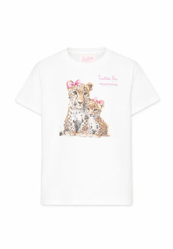 Футболка с принтом Animals Mc2 Saint Barth White, белый