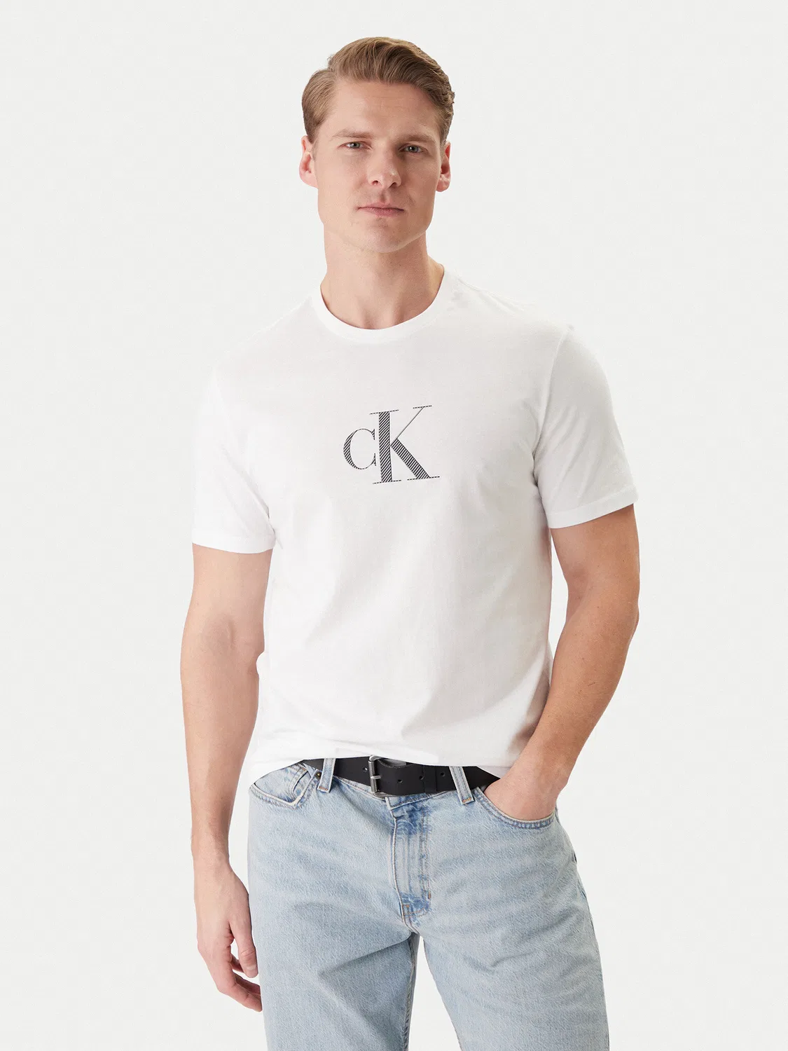 Мужская футболка стандартного кроя Calvin Klein, белый
