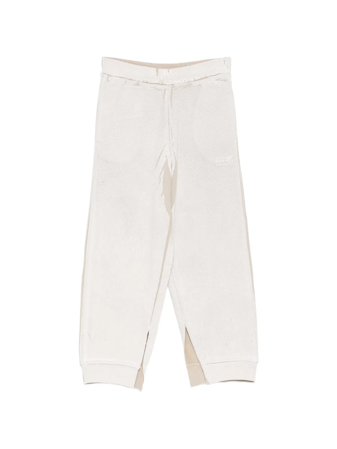 MM6 Maison Margiela Спортивные брюки с разрезами, нейтральные