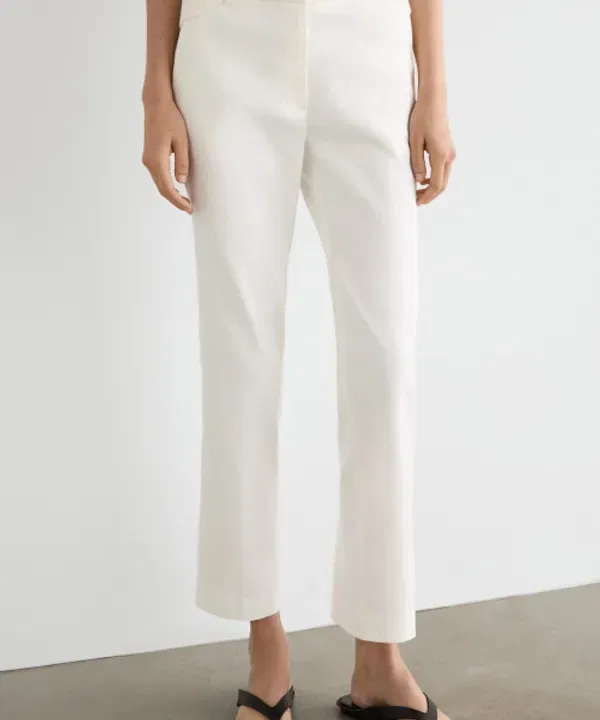 Брюки прямого кроя из льняной смеси, Massimo Dutti