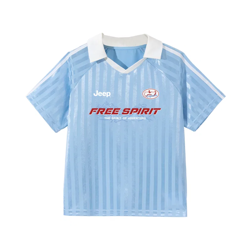 Детское поло для мальчиков с воротником Jeep Free Spirit, Light Blue/E Free Spirit