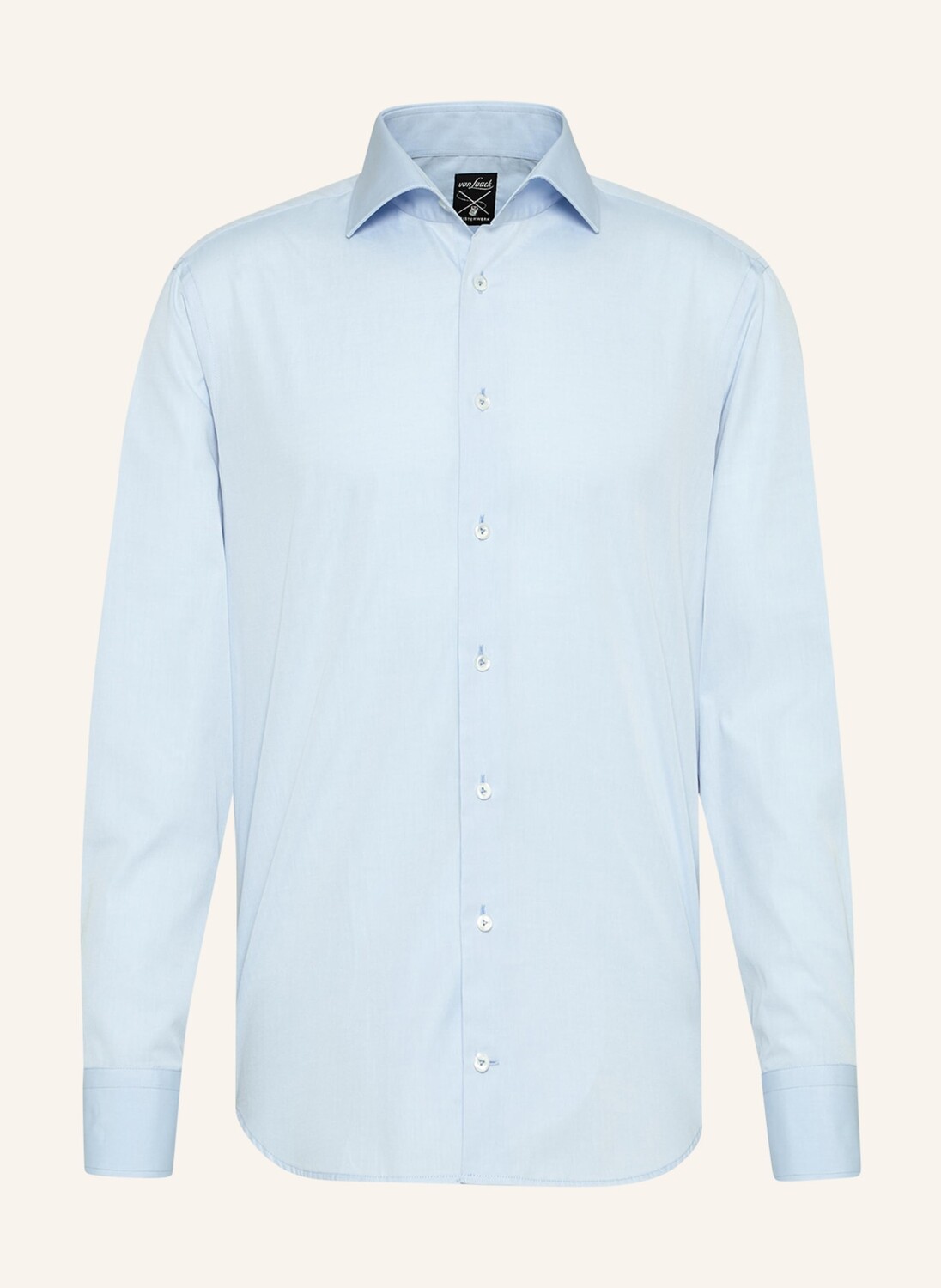 

Рубашка tailor fit с длинным рукавом и воротником акулы van Laack, синий