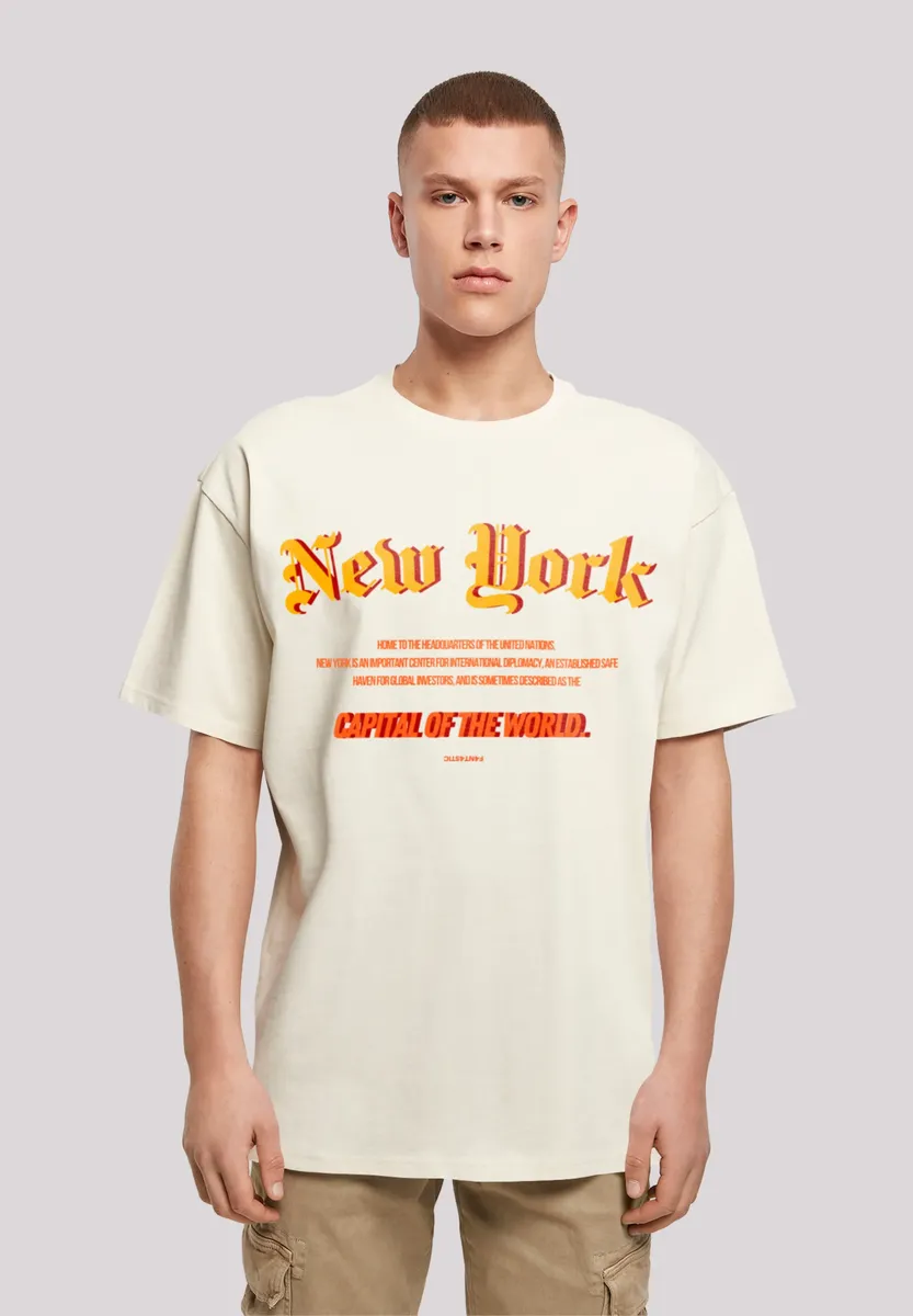 

F4NT4STIC Футболка "New York OVERSIZE TEE", принт, цвет Sand