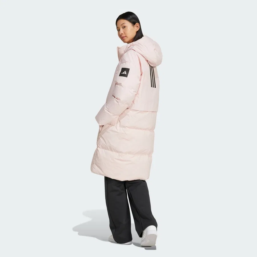 Пуховик с длинным рукавом Myshelter Down Parka adidas, Розовый — фото 2