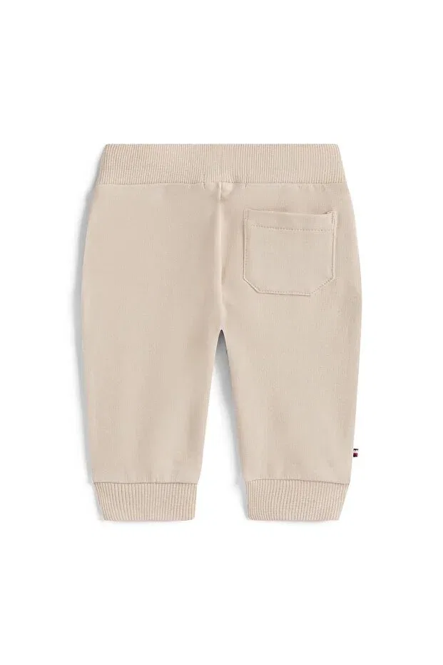 Детские спортивные штаны для девочек с принтом Tommy Hilfiger, Beige — фото 2