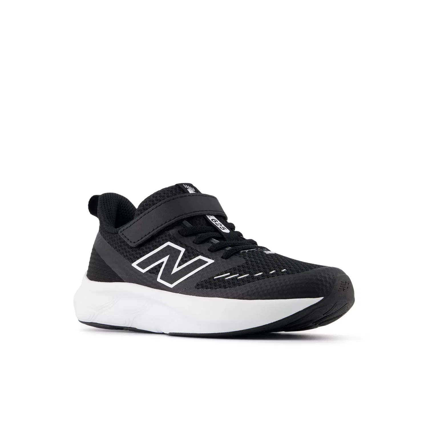 Детские кроссовки с дышащим верхом 625 Hook & Loop New Balance, Black With White — фото 2