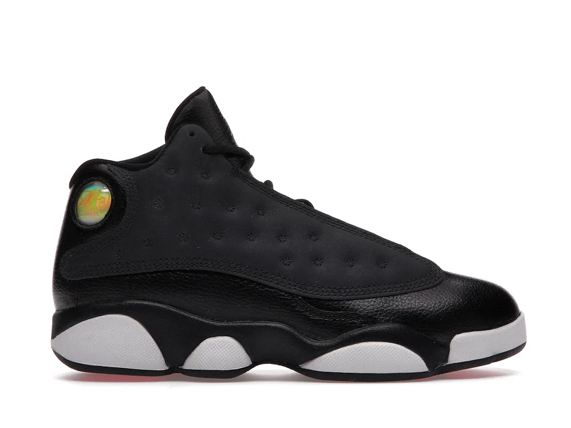 Детские кроссовки с принтом Jordan 13 Retro Jordan, Black/Anthracite-Anthracite-Hyper Pink-White