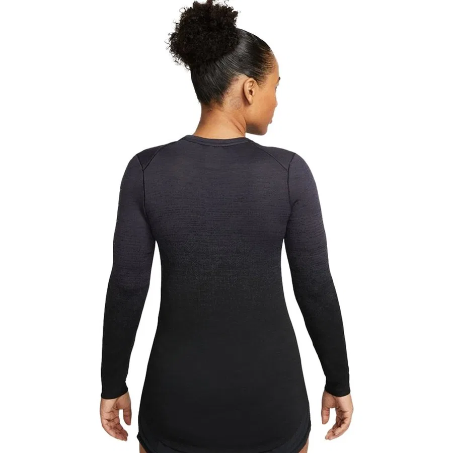 Свитшот женский с длинным рукавом Dri Fit Adv Run Division Slim Fit Running Top Nike, Дымчатый — фото 2