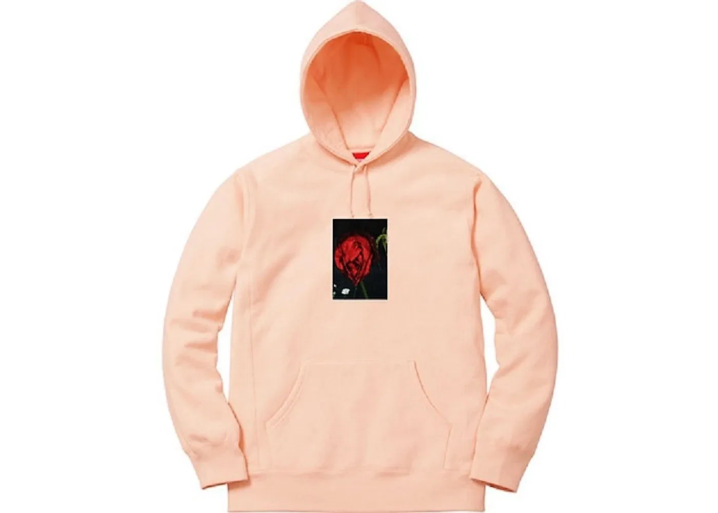 Мужской худи с принтом Araki Rose Supreme, Peach