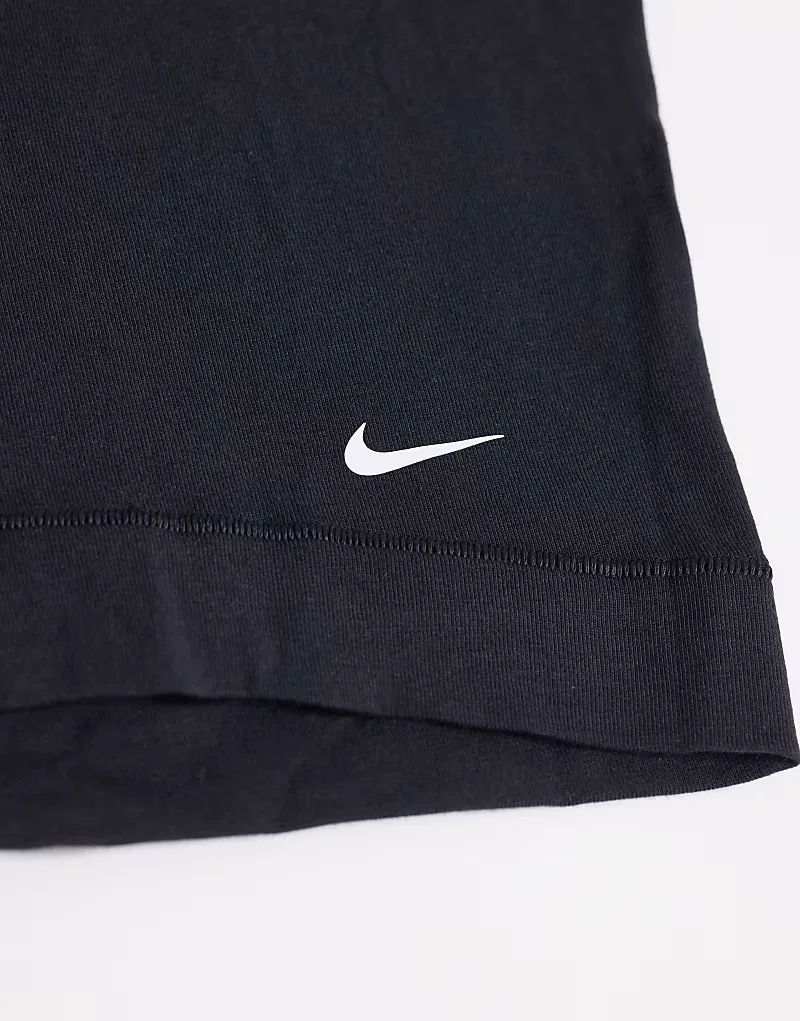 Боксеры-брифы хлопковые стретч 3 шт Nike Essential, черный — фото 3
