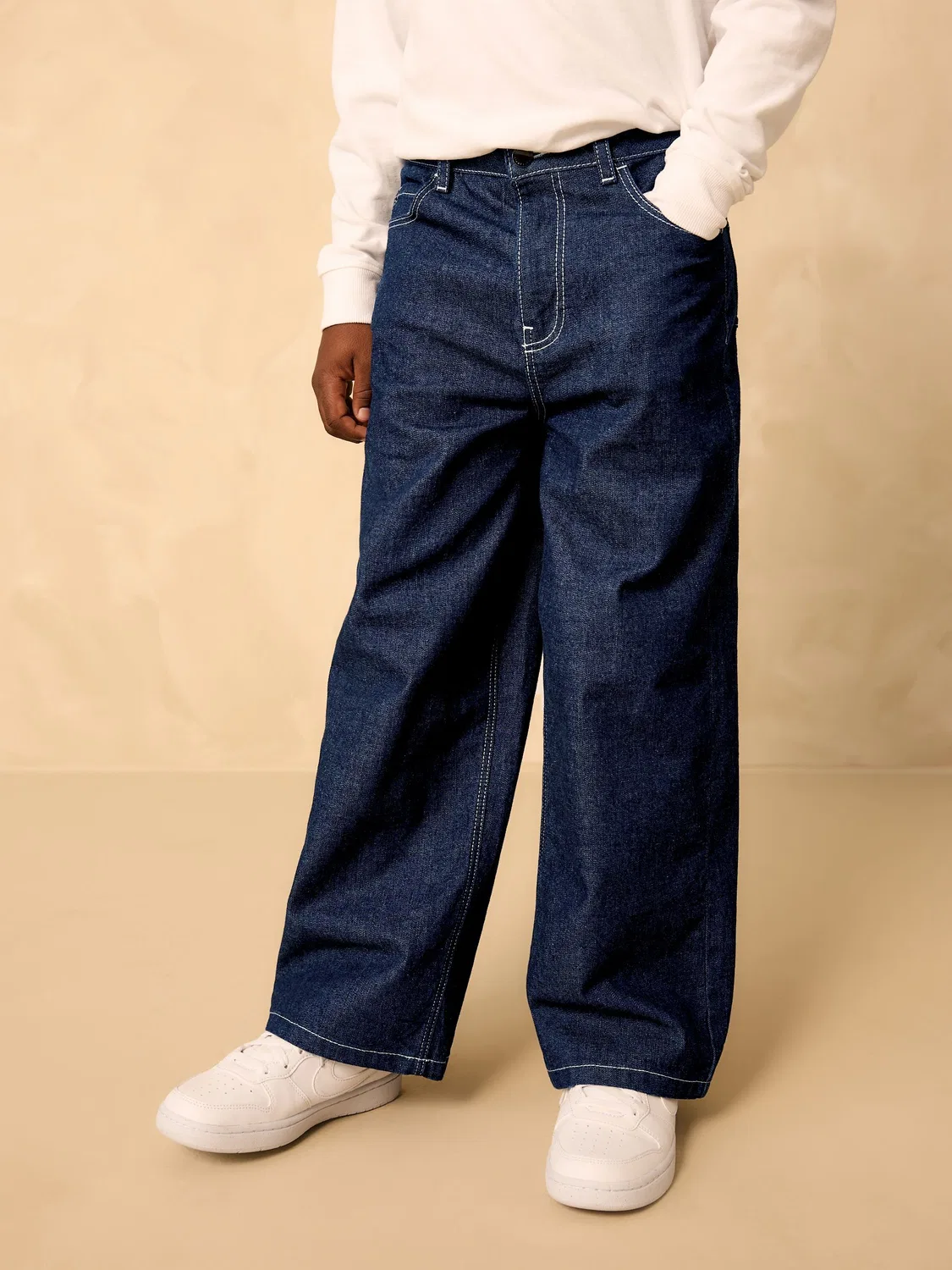 Джинсы Super-wide Fit Authentic Jeans Next, Denim Rinse
