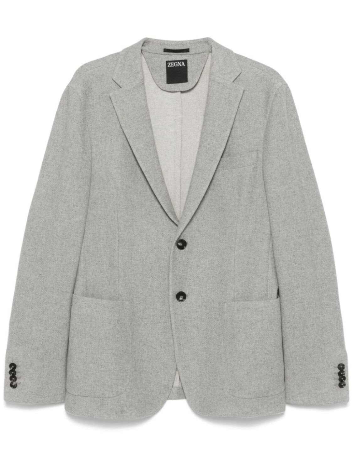 

Блейзер с эффектом меланжа Zegna, серый