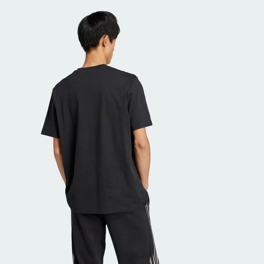 Футболка с принтом Skeleton Trefoil Tee adidas, Черный — фото 2