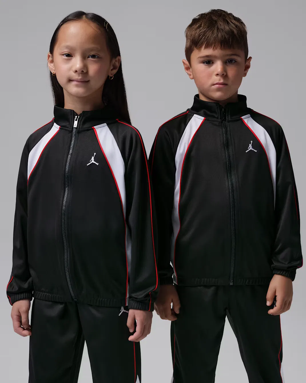 Little Kids' Colorblock 2-Piece Tricot Piping Set Jordan, Black — фото 3