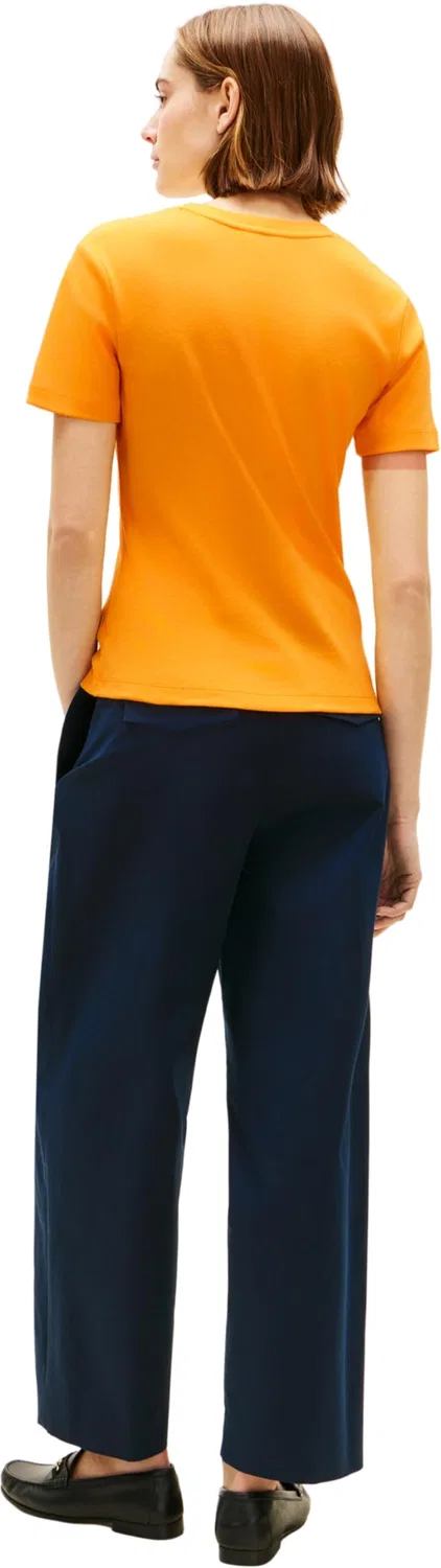 Женская футболка с коротким рукавом Slim Cody Tommy Hilfiger, Orange Flash — фото 3