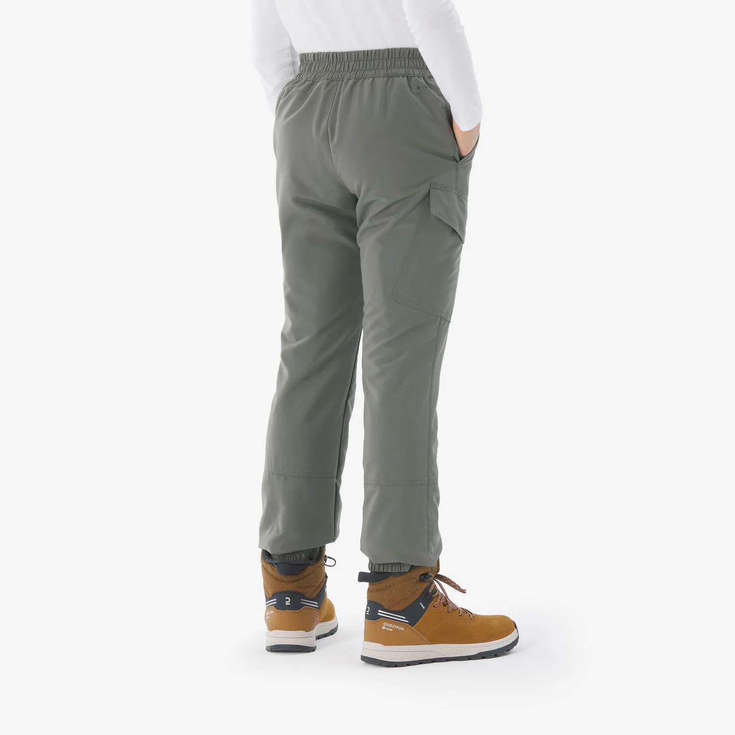 Детские зимние брюки с утеплителем NH100 khaki, Quechua, Aschkhakigrun — фото 4