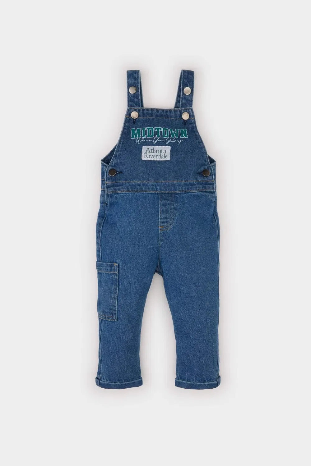 Комбинезон джинсовый без рукавов Baby Boy Denim Jumpsuit Defacto, синий
