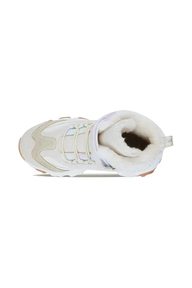 Детские ботинки для девочек с ортопедической стелькой Radus girl's short outdoor boots with fleece lining and velcro fastening 946.f24k.423 Vicco, Beige — фото 3
