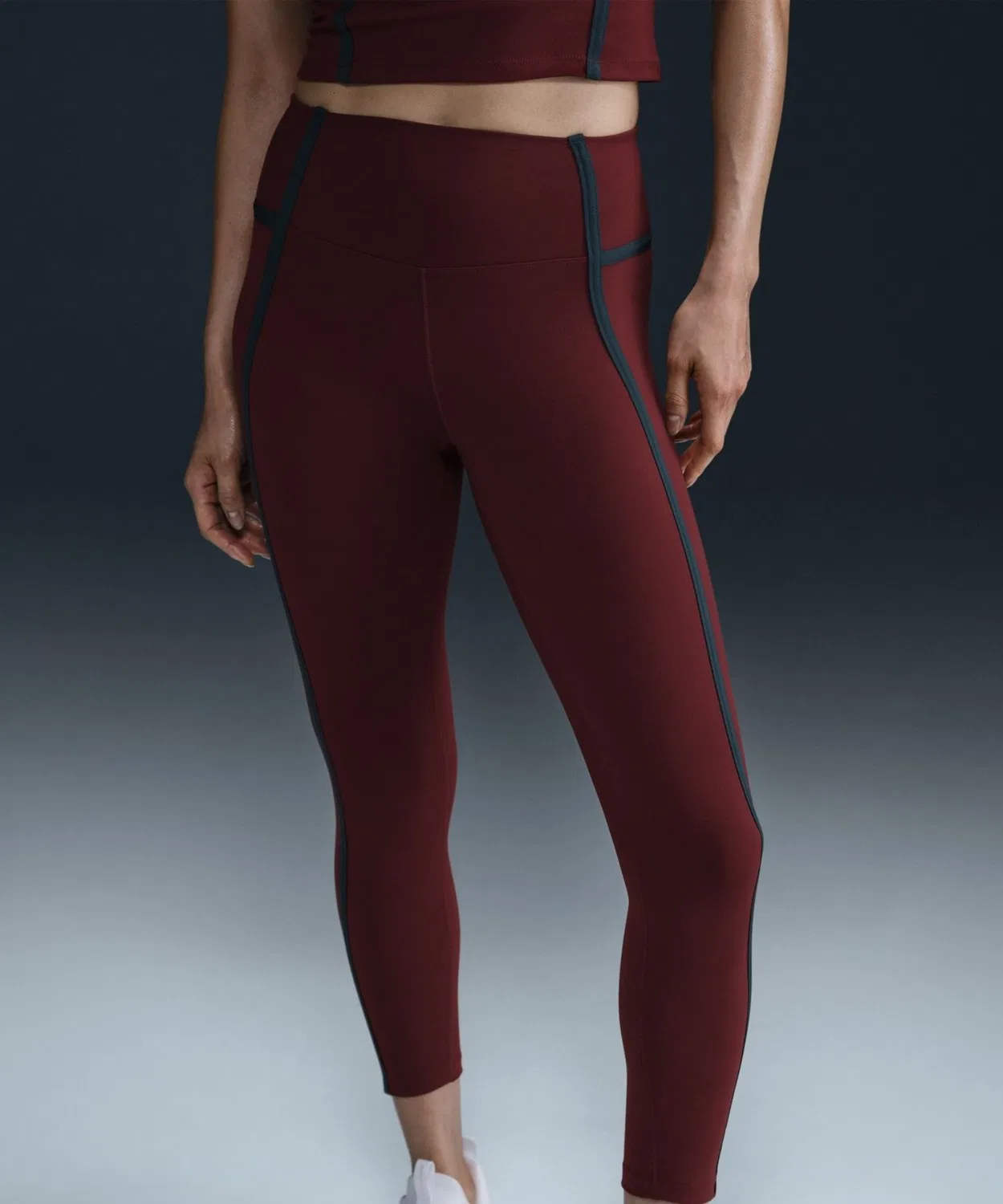 Женские леггинсы Nike One DF HR 7/8, бордо
