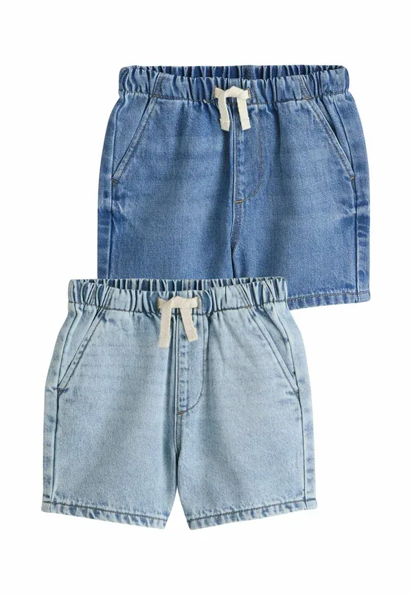 Комплект из 2 шорт джинсовых Regular fit, bleach pull on, Next Denim, синий