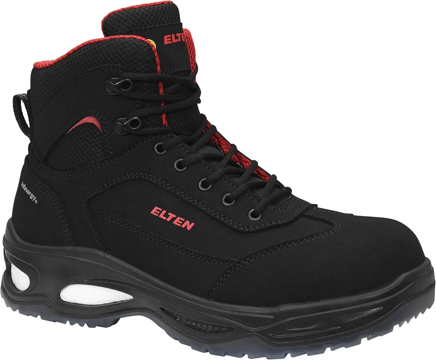 Защитная обувь ELTEN Owen Black Mid ESD S2, женская и мужская, текстильная, с композитным защитным носком (легче стального), легкая, классическая