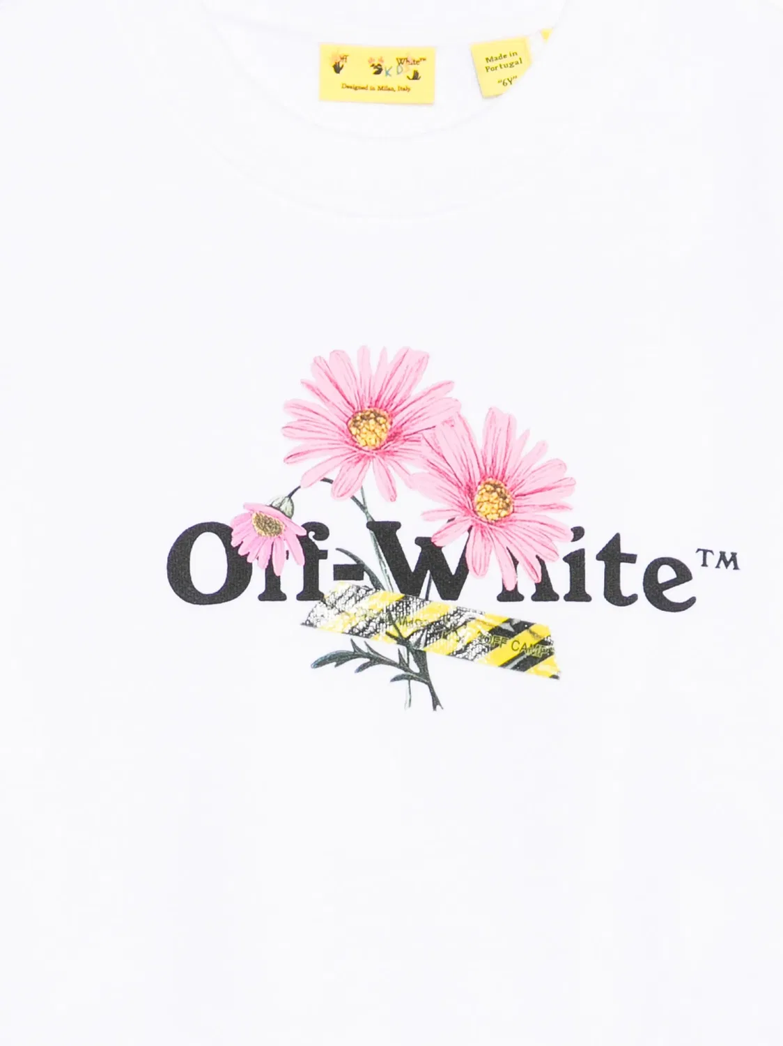 OFF-WHITE Детский свитшот белый — фото 3