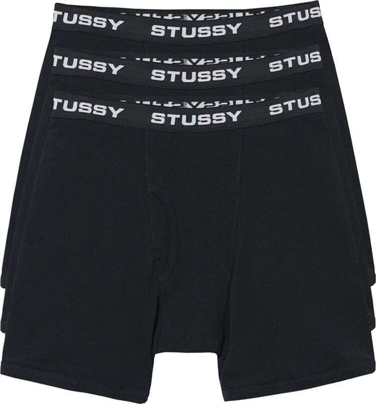 

Боксеры Stussy Boxer Briefs (3 Pack) 'Black', черный