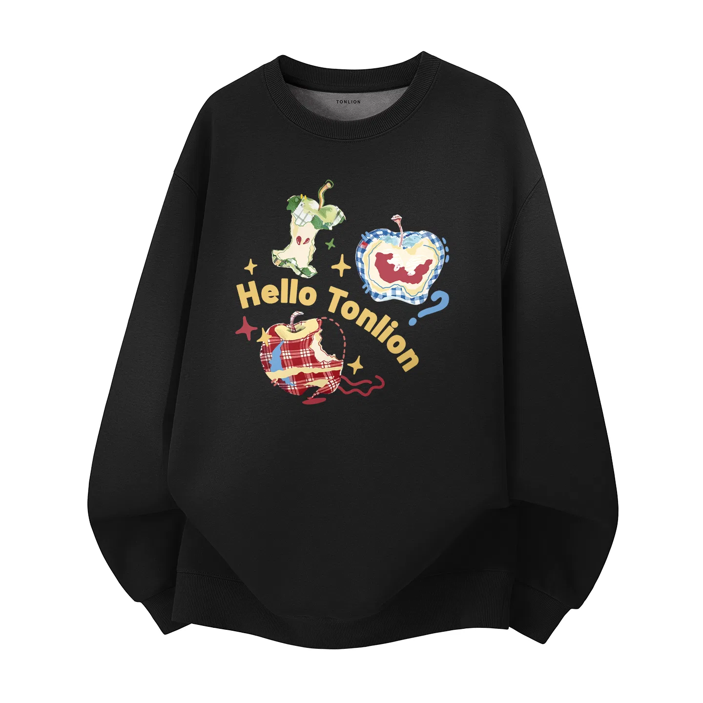 Детский пуловер с начесом Tonlion, Цвет: (Heavyweight Warmth)Light Beige (tb Checkered Apple) — фото 3