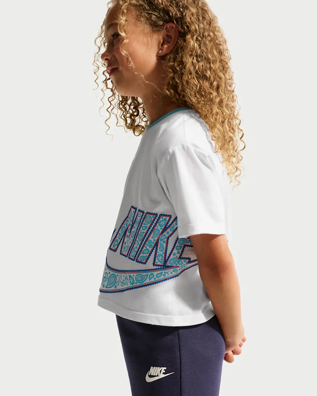 Детская футболка Nike Retro Remix, White — фото 3