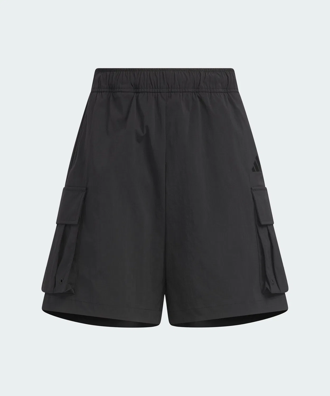 Женские шорты свободного кроя с принтом Stadium Chrome Woven Cargo, Adidas, Black — фото 4