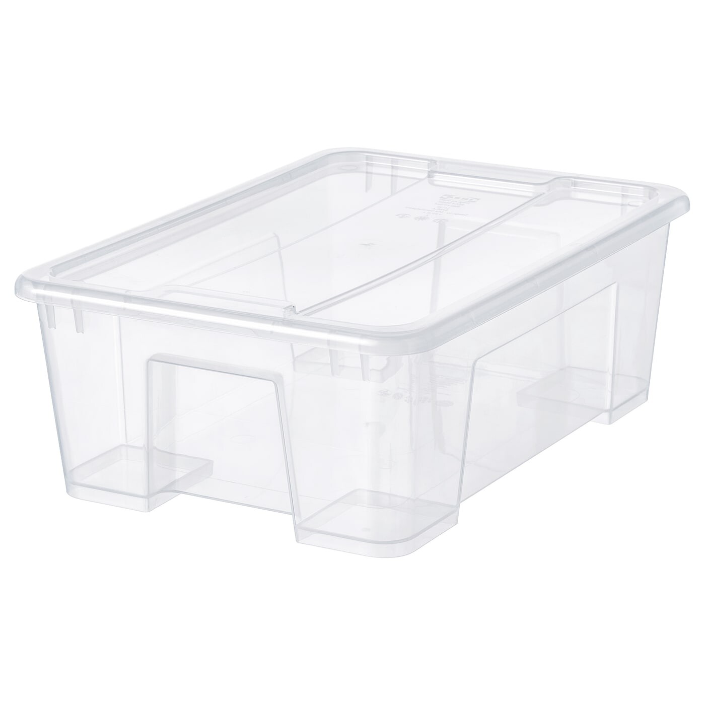 

SAMLA САМЛА Контейнер с крышкой, прозрачный, 39x28x14 см/11 л IKEA