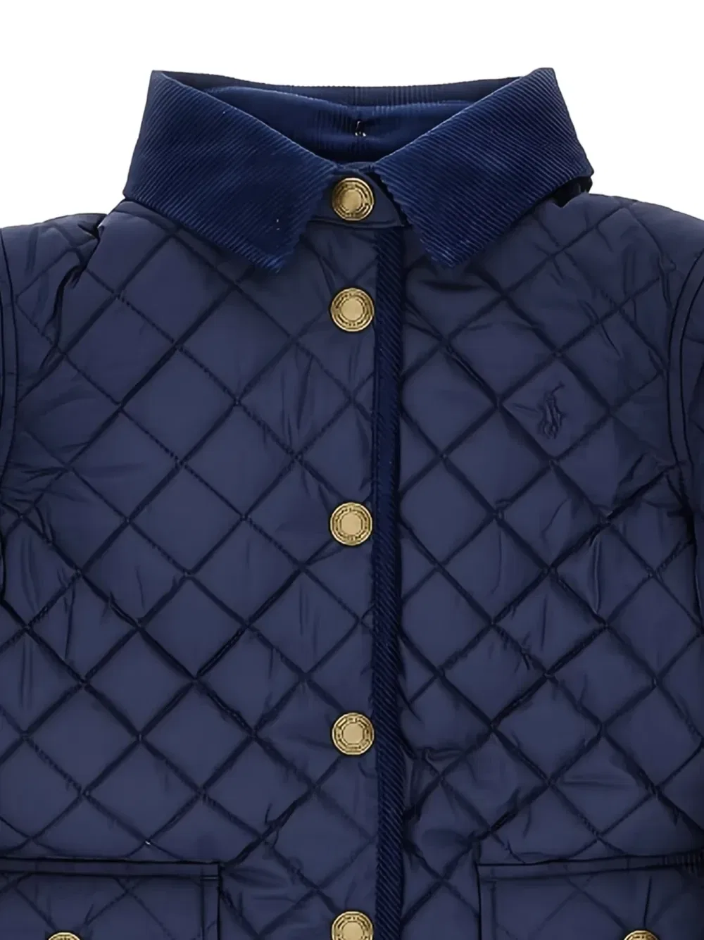 Стеганая куртка-жакет POLO RALPH LAUREN KIDS, синий — фото 2