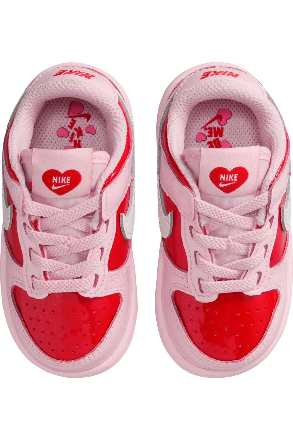 Кроссовки детские баскетбольные Dunk Low Nike, Pink Foam/White — фото 3