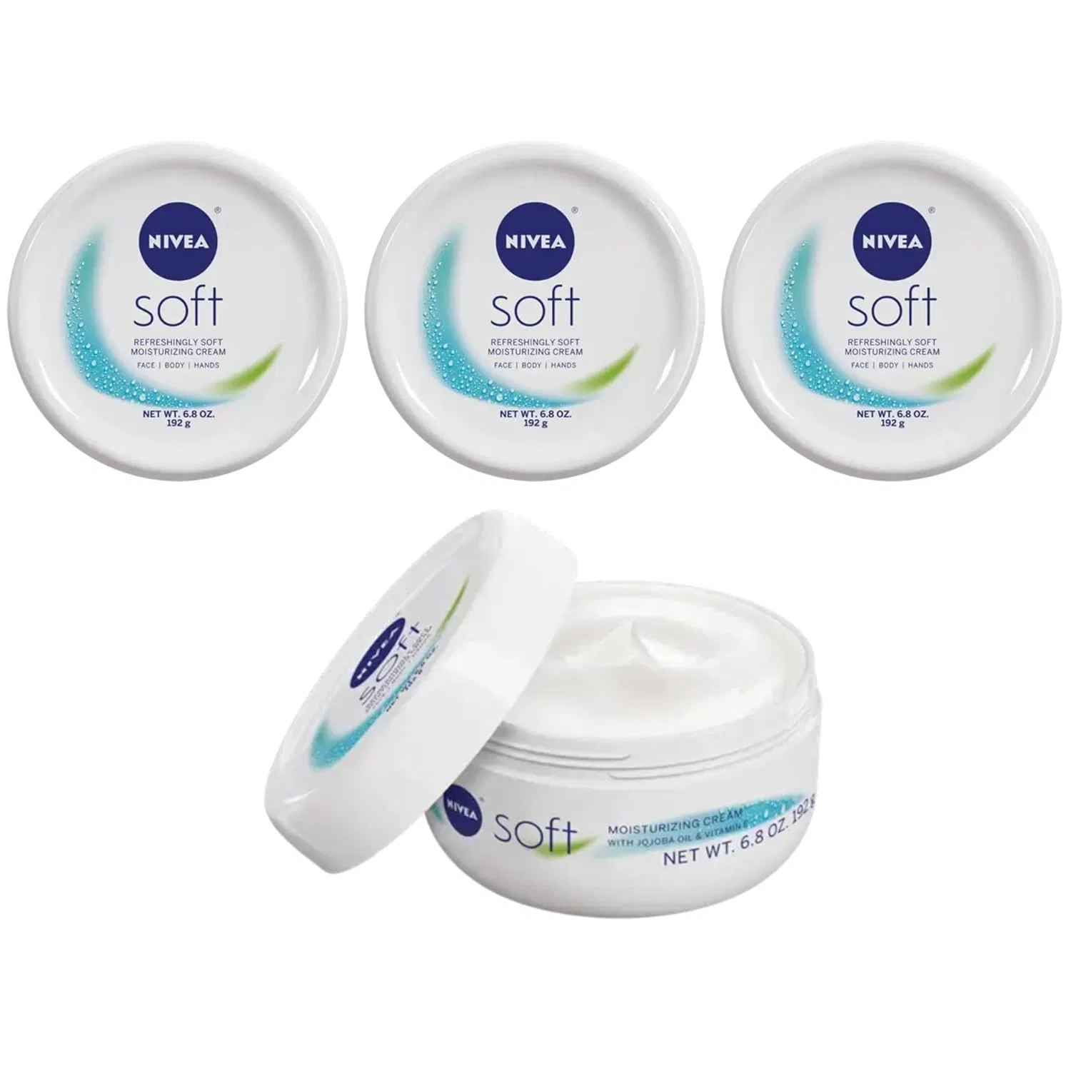 Крем для лица и тела NIVEA Soft, увлажняющий, 201 мл, набор 3 шт.