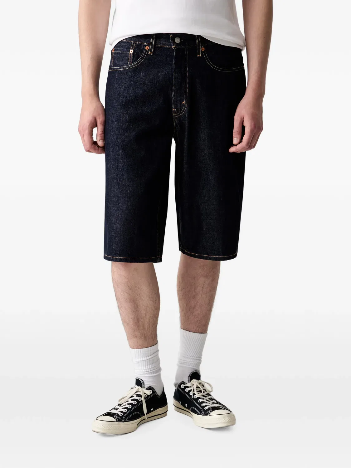 Джинсовые шорты 470 синие Levi's, синий