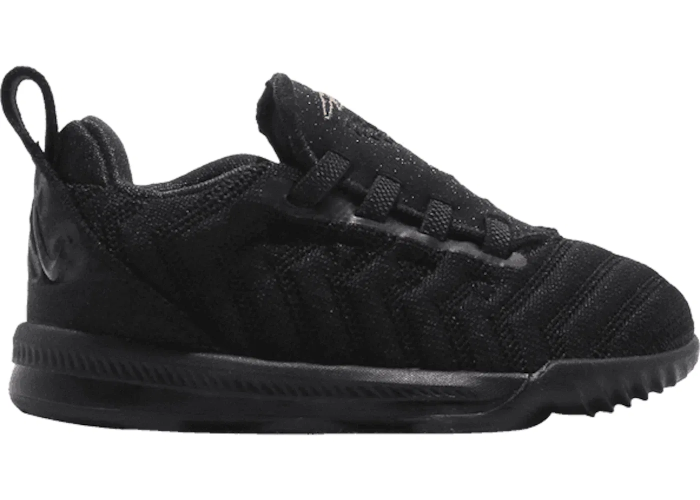 Детские кроссовки для мальчиков с принтом Nike LeBron 16, Black/Metallic Gold