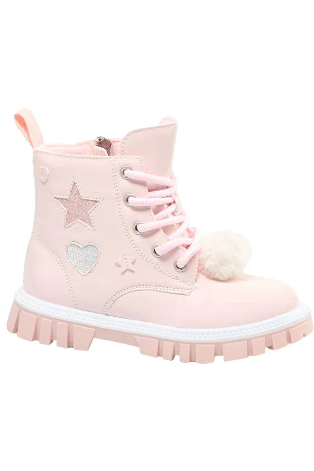 Детские ботинки для девочек на плоском ходу Bootie Graceland, Nude Color