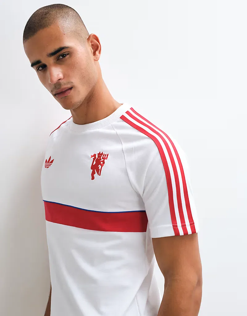 Футболка Adidas performance Manchester United Originals, белый — фото 4