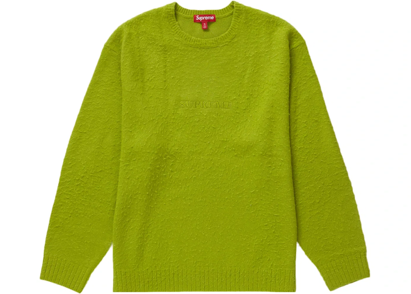 Мужской свитер с ворсом Supreme Sweater (FW23), Lime