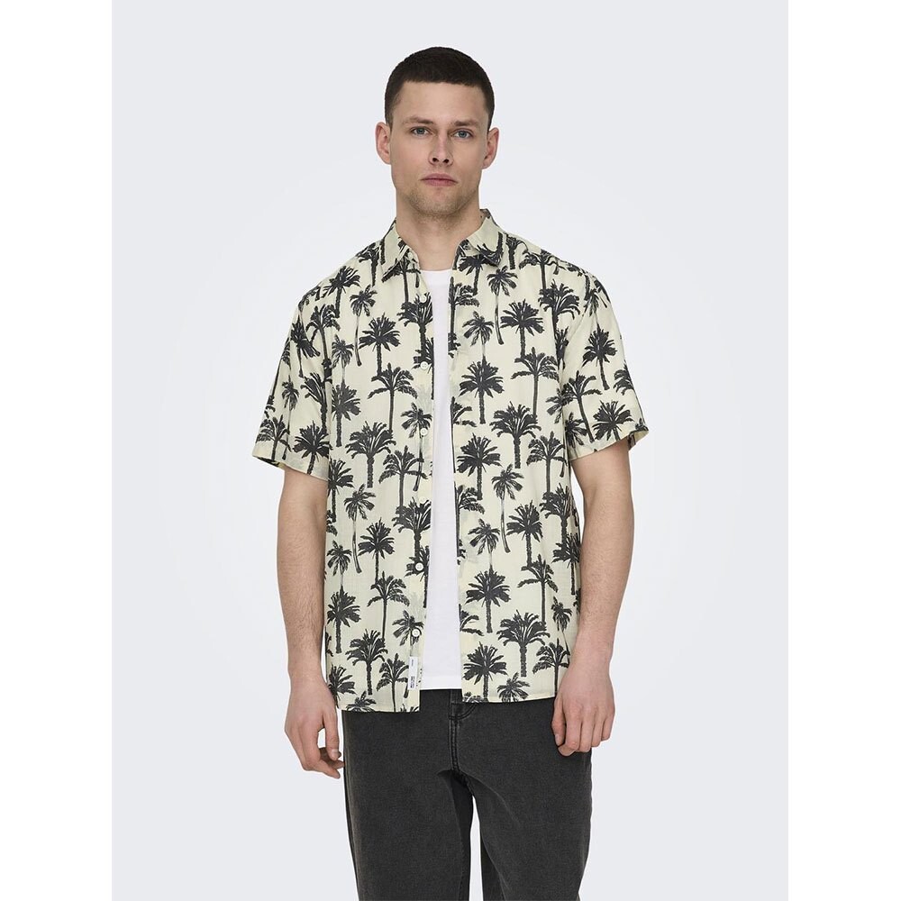

Рубашка с коротким рукавом Only & Sons Bronx Reg, бежевый