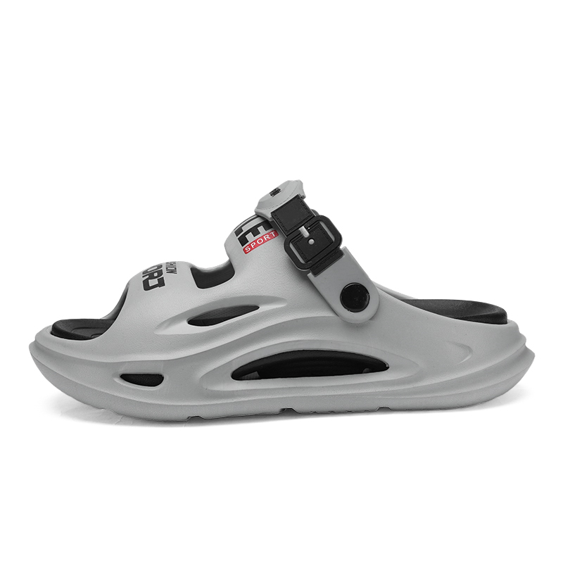 

Jinho Пляжные сандалии мужские оранжево-черно-зеленые хаки-серые, цвет Gray