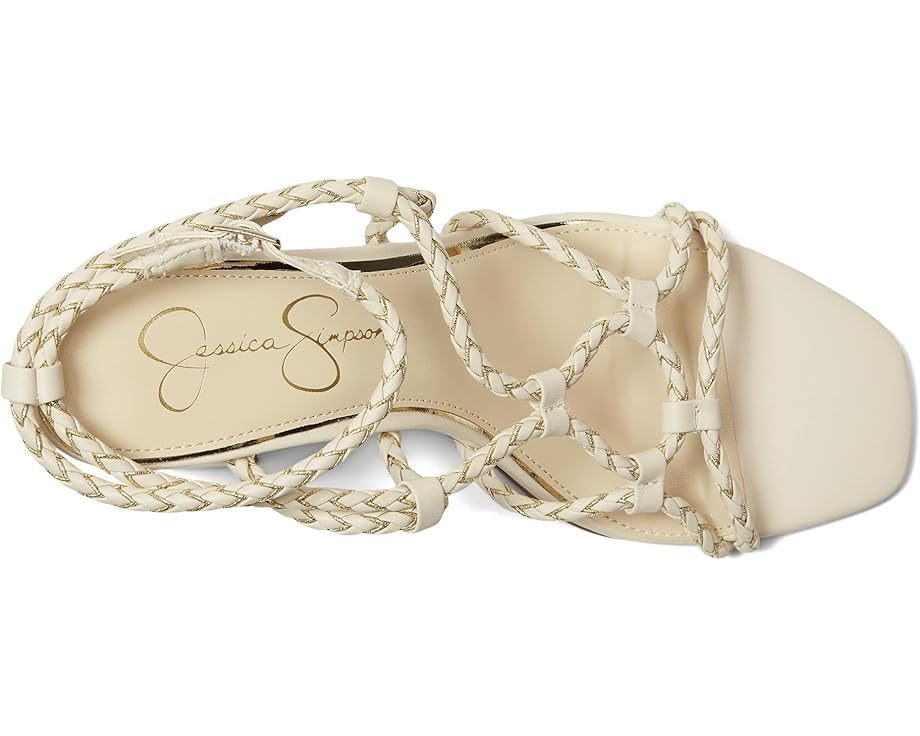 Туфли Jessica Simpson Azimma Braided Block Heel Sandals, цвет Soft Ivory — фото 2