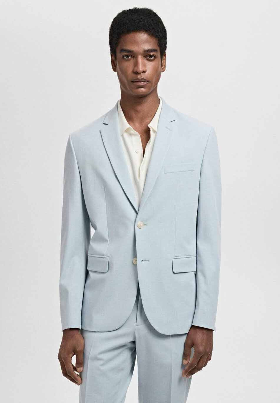 

Пиджак-блейзер PARIS - Suit jacket Mango, светло-голубой