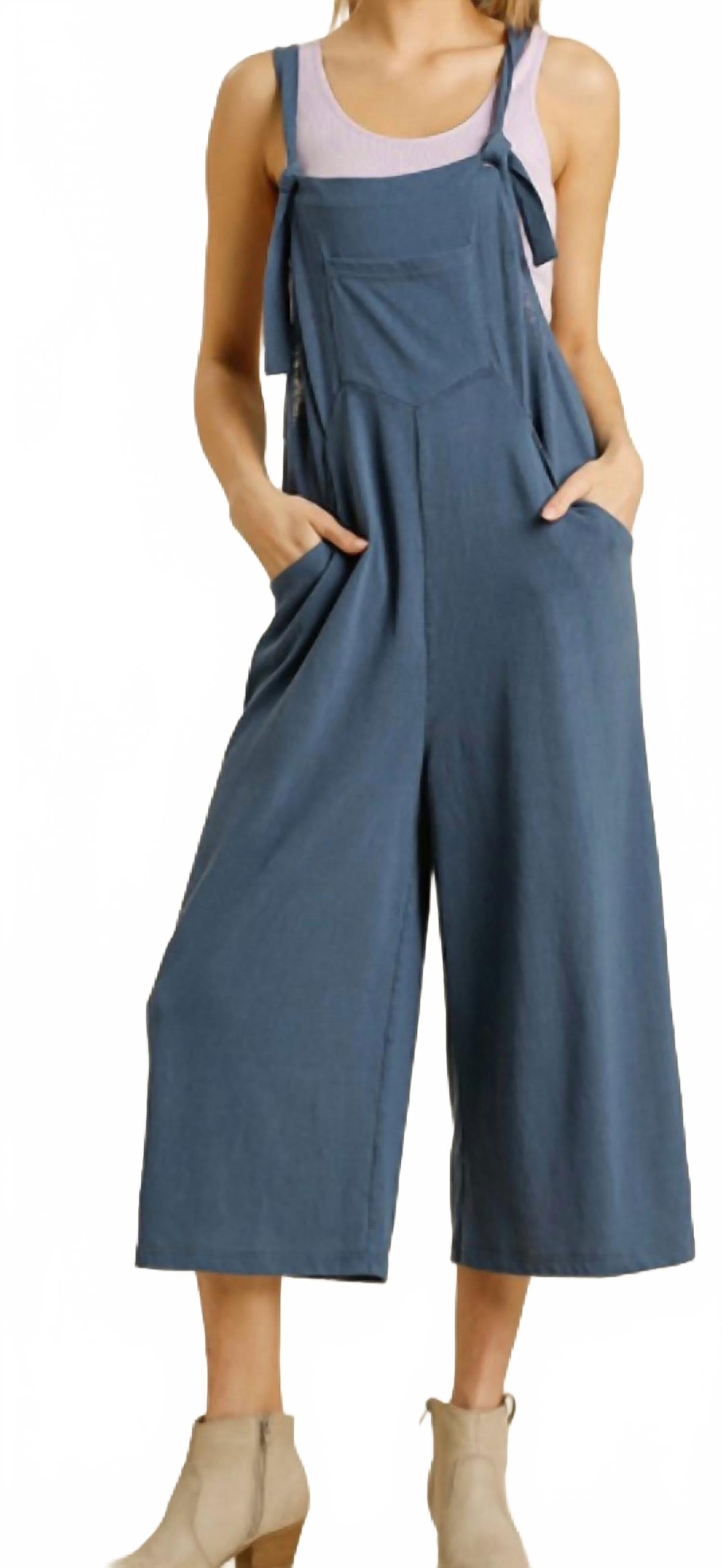 

Комбинезон сланцево-синего цвета Umgee, сланцево-синий