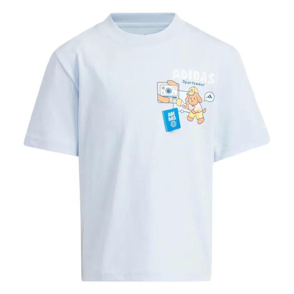 Детская футболка с круглым вырезом Adidas, Crystal Sky
